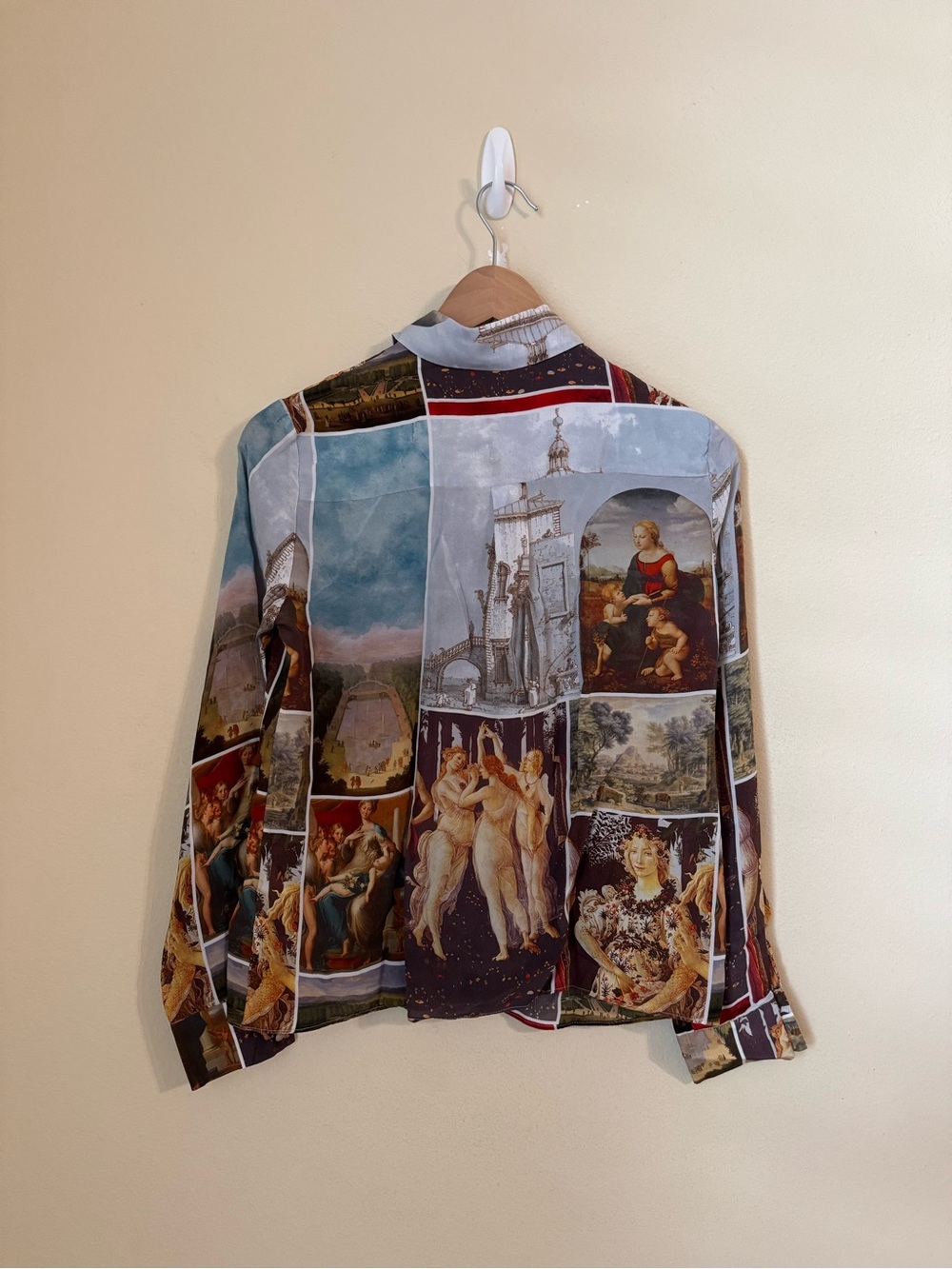 Alice + Olivia Willa Silk Blouse Shirt Sunday Dreaming Xs View 4